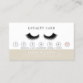 Bokeh Lashes Brow Makeup Artist Klantenkaartje (Achterkant)