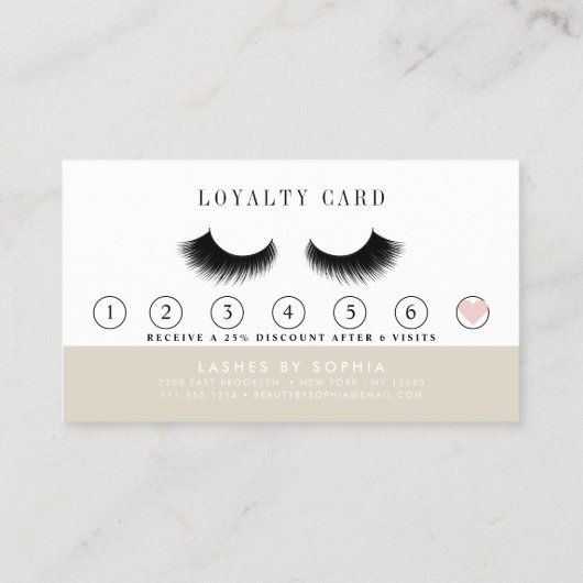 Bokeh Lashes Brow Makeup Artist Klantenkaartje (Achterkant)