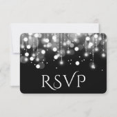 Bokeh Lights Black en White RSVP (Voorkant)