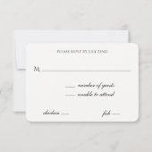 Bokeh Lights Black en White RSVP Kaartje (Achterkant)