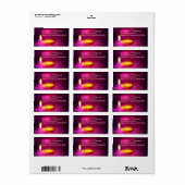 Bokeh Lights Diwali Lamp Terug Etiket (Full Sheet)