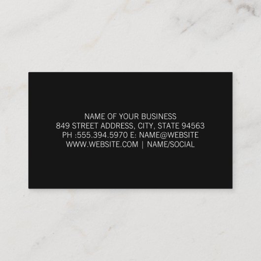 Bokeh Lights | Gebeurtenisfeestdag Visitekaartje (Achterkant)