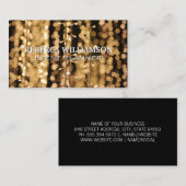 Bokeh Lights | Gebeurtenisfeestdag Visitekaartje (Voorkant / Achterkant)