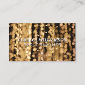 Bokeh Lights | Gebeurtenisfeestdag Visitekaartje (Voorkant)