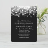 Bokeh Lights in zwart en wit Kaart (Staand voorkant)