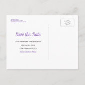 Bokeh Lights Save the Date Elegant Verjaardagsfees Aankondigingskaart (Achterkant)