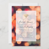 Bokeh Lights - Uitnodiging voor virtuele douches (Voorkant)