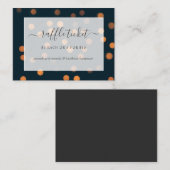 Bokeh Lights Vrijgezellenfeest Raffle Ticket Informatiekaartje (Voorkant / Achterkant)