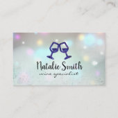 Bokeh Lights | Wijnhoudende zeugen Visitekaartje (Voorkant)