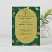 Bokeh Lucky St Patricks Day Celebration Kaart (Staand voorkant)