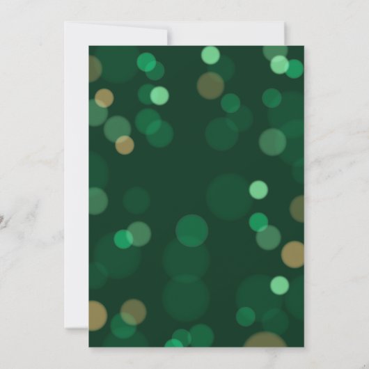 Bokeh Lucky St Patricks Day Celebration Kaart (Achterkant)