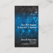 Bokeh Martini Visitekaartje (Achterkant)