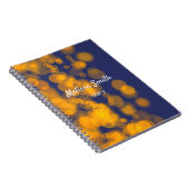 Bokeh Nacht Textuur Notitieboek (Rechterzijde)