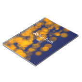 Bokeh Nacht Textuur Notitieboek (Linkerzijde)