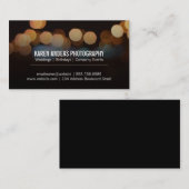 Bokeh | Nachtlichten II Visitekaartje (Voorkant / Achterkant)