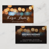 Bokeh | Nachtverlichting Visitekaartje (Voorkant / Achterkant)