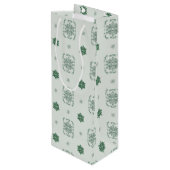 Bokeh Navidad Decoratieve Snowflakes Wijn Cadeautas (Achterkant Gekanteld)