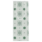 Bokeh Navidad Decoratieve Snowflakes Wijn Cadeautas (Achterkant)