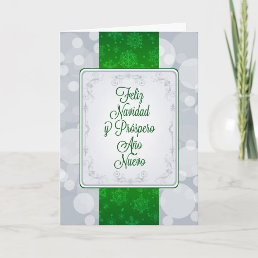 Bokeh Navidad Feestdagen Kaart (Voorkant)