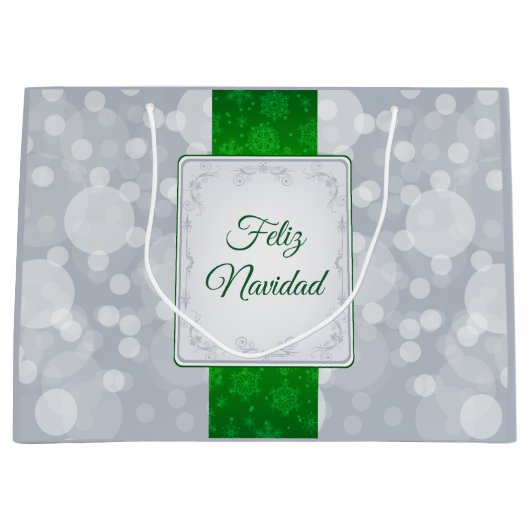 Bokeh Navidad Groot Cadeauzakje (Voorkant)