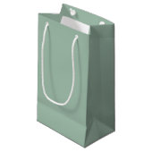 Bokeh Navidad Light Forest Green Klein Cadeauzakje (Voorkant Gekanteld)