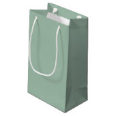 Bokeh Navidad Light Forest Green Klein Cadeauzakje (Achterkant Gekanteld)