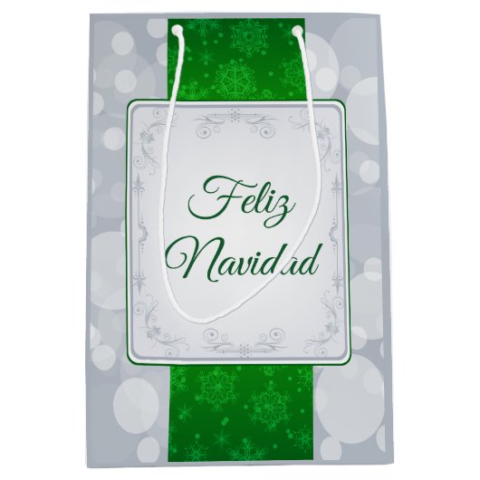 Bokeh Navidad Medium Cadeauzakje (Voorkant)