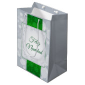 Bokeh Navidad Medium Cadeauzakje (Voorkant Gekanteld)