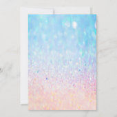 Bokeh Ombre Glitter Graduation Cap Afstuderen Kaart (Achterkant)