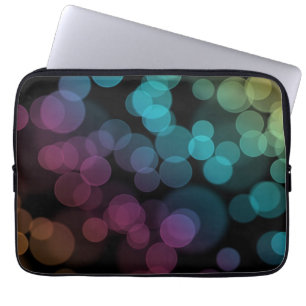 Bokeh op Black Laptop Sleeve