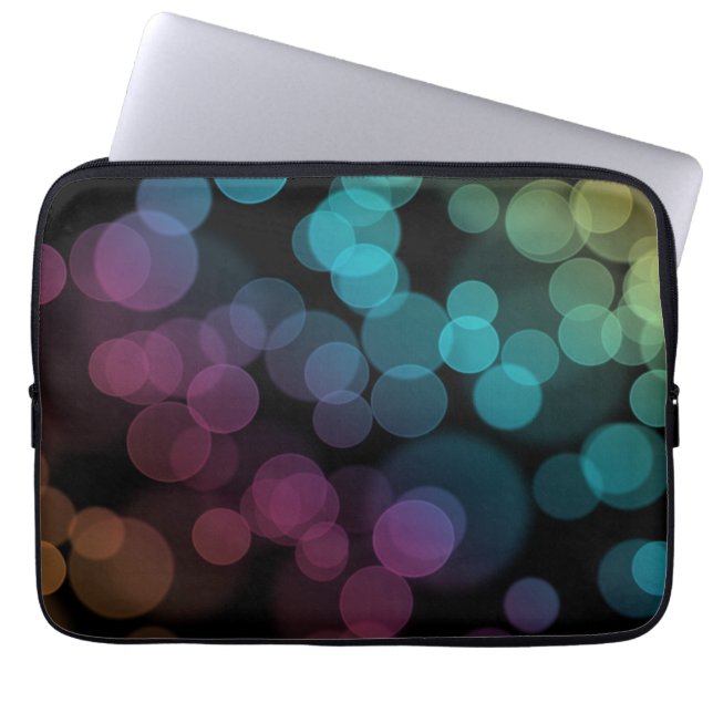 Bokeh op Black Laptop Sleeve (Voorkant)