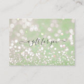 bokeh pastel crystal gift certificate visitekaartje (Voorkant)