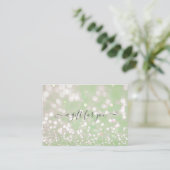 bokeh pastel crystal gift certificate visitekaartje (Staand voorkant)