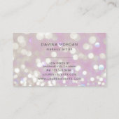bokeh pastel kristal luxueus Visitekaartje (Achterkant)