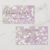 bokeh pastel kristal luxueus Visitekaartje (Voorkant / Achterkant)
