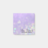 Bokeh Post It Notes 3x3 (Paars) (Voorkant)