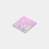 Bokeh Post It Notes 3x3 (roze) (Schuin)