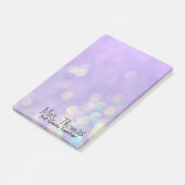 Bokeh Post It Notes 4x6 (Paars) (Schuin)
