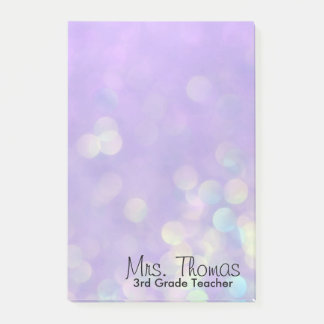 Bokeh Post It Notes 4x6 (Paars)