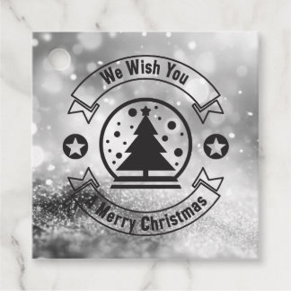 Bokeh Prettig Kerstfeest Bedankjes Labels