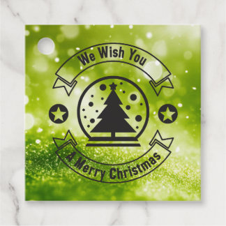 Bokeh Prettig Kerstfeest Bedankjes Labels