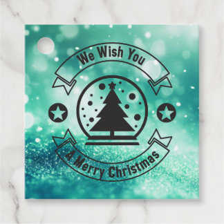 Bokeh Prettig Kerstfeest Bedankjes Labels