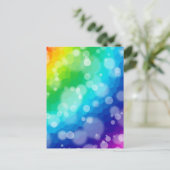 Bokeh Rainbow Pattern Briefkaart (Staand voorkant)