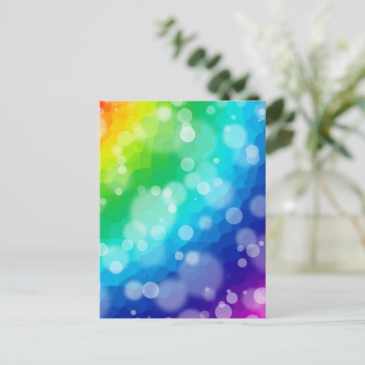 Bokeh Rainbow Pattern Briefkaart (Staand voorkant)