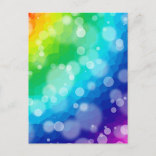 Bokeh Rainbow Pattern Briefkaart