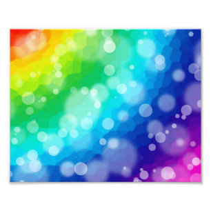 Bokeh Rainbow Pattern Foto Afdruk