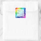 Bokeh Rainbow Pattern Gift Label Stickers (Tas)
