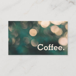 Bokeh Scene Simple Loyalty Coffee Punch Card