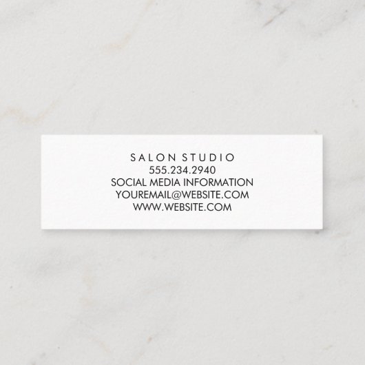 Bokeh Shine Mini Visitekaartje (Achterkant)