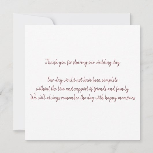 Bokeh Silver Glitter Wedding Bedankt Kaart (Achterkant)